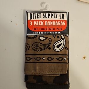 Pack Of 3 Camo Bandanas